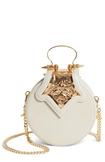 Okhtein Mini Dome Crossbody Clutch - White