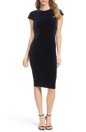Women's Felicity & Coco Velvet Midi Dress - Blue