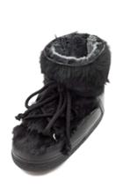 Women's Inuikii Genuine Rabbit Fur & Leather Bootie Eu - Black