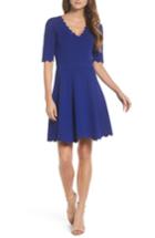 Women's Eliza J Scallop Fit & Flare Dress - Blue