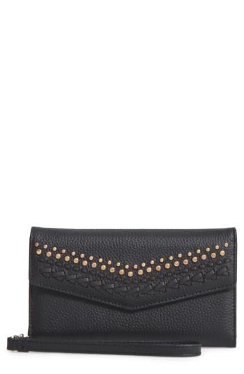 Women's Rebecca Minkoff Leather Whipstitch Iphone7 Wristlet -