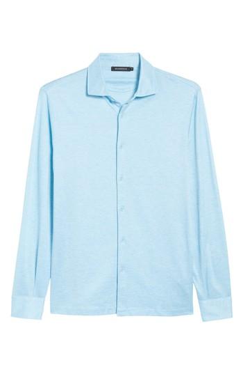 Men's Bugatchi Fit Silk Blend Sport Shirt