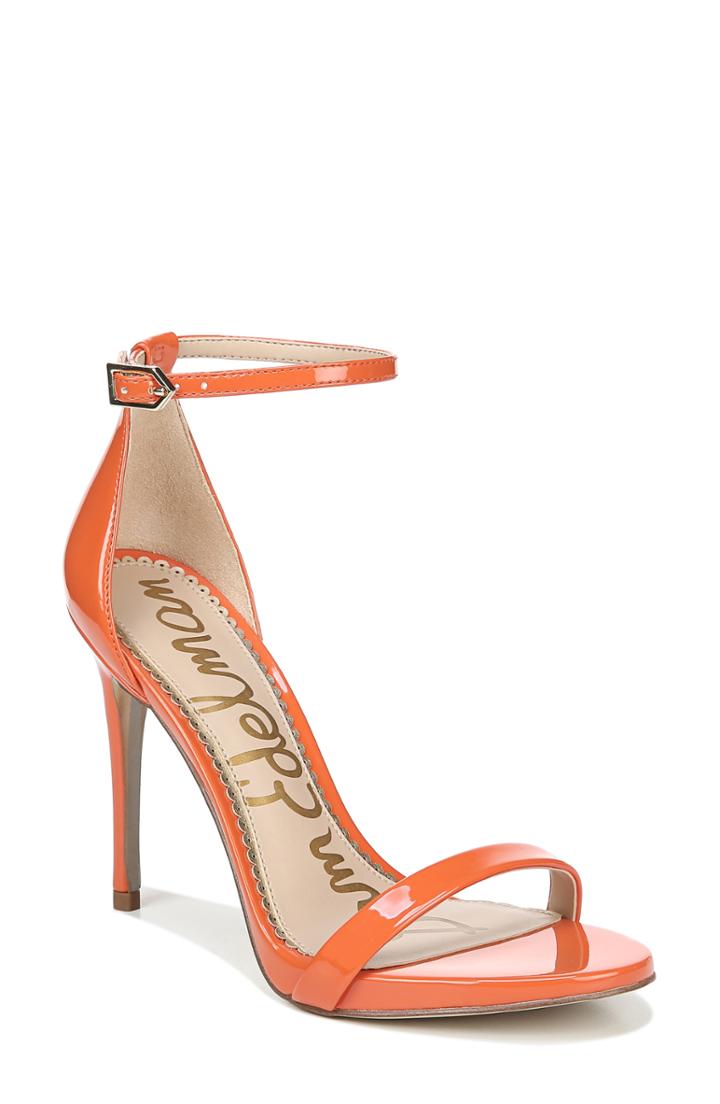 Women's Sam Edelman Ariella Ankle Strap Sandal M - Orange
