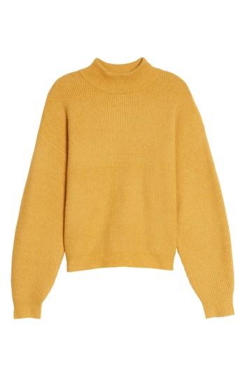 Women's Leith Cozy Ribbed Pullover - Yellow