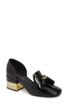 Women's Jeffrey Campbell Genial Statement Heel D'orsay Pump .5 M - Black