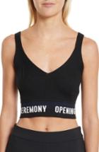 Women's Opening Ceremony Elastic Logo Knit Tank - Black