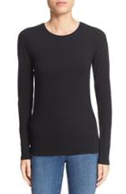 Women's Majestic Filatures Long Sleeve Crewneck Top - Black