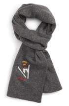 Men's Polo Ralph Lauren Ski Bear Scarf, Size - Grey