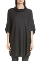 Women's St. John Collection Twill Matte Shine Jacquard Knit Sweater, Size X-petite - Grey