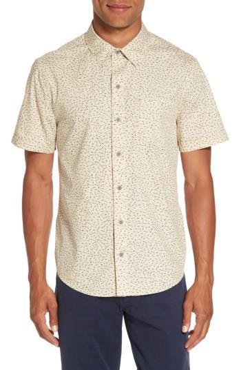 Men's Paige Becker Patterned Woven Shirt, Size - Ivory