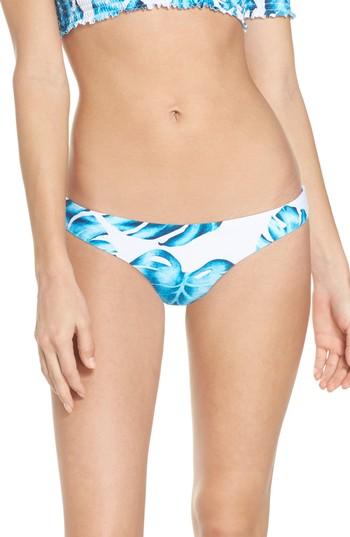 Women's Pilyq Ruched Teeny Bikini Bottoms - Blue