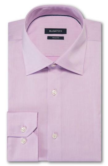 Men's Bugatchi Trim Fit Solid Dress Shirt - Pink