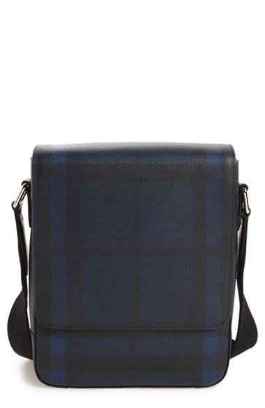 Men's Burberry Greenford Faux Leather Crossbody Bag -