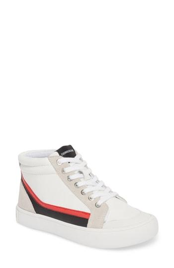 Women's Calvin Klein Jeans High Top Sneaker M - White