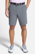 Men's Cutter & Buck Bainbridge Drytec Flat Front Shorts - Grey