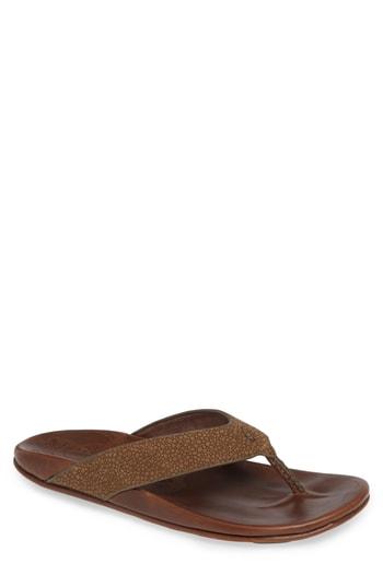Men's Olukai Kohana Kai Flip Flop M - Brown