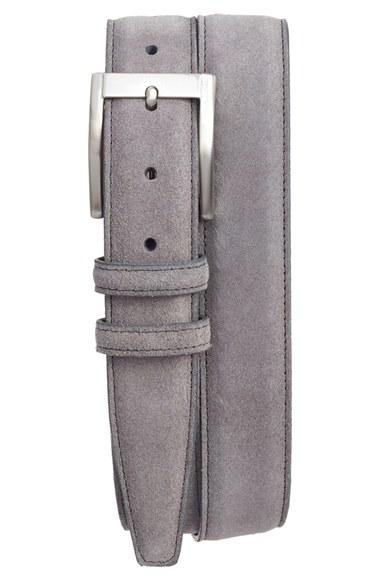 Men's Torino Belts Suede Belt - Grey