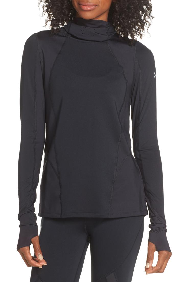 Women's Under Armour Coldgear Reactor Balaclava Hoodie - Black