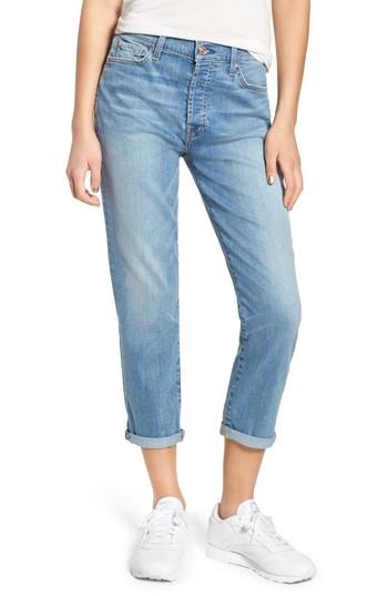 Women's 7 For All Mankind Josefina High Waist Boyfriend Jeans - Blue