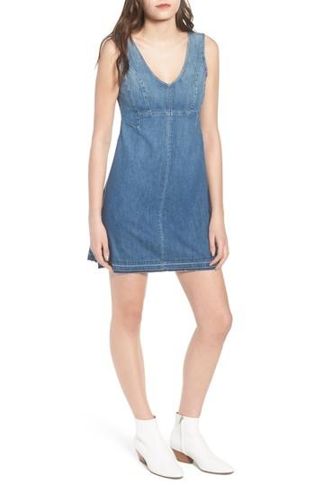 Women's Ag Dana Denim A-line Minidress - Blue
