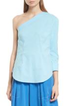 Women's Tracy Reese One-shoulder Top - Blue
