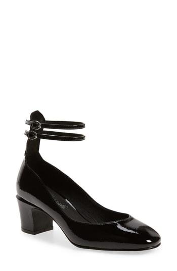 Women's Free People Lana Ankle Strap Pump Us / 40eu - Black