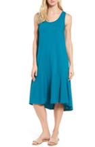 Petite Women's Caslon Drop Waist Jersey Dress P - Blue/green