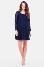 Women's Ingrid & Isabel Dot Lace Maternity Dress - Blue