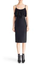 Women's Givenchy Pleated Off The Shoulder Ruffle Dress