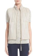 Women's Moncler Rose Genuine Goat Fur Gilet