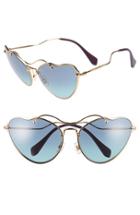 Women's Miu Miu 66mm Sunglasses - Dark Blue