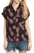 Women's Rails Whitney Pineapple Print Shirt - Black