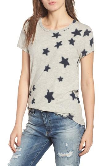 Women's Pam & Gela Star Print Basic Tee, Size - Grey