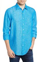 Men's Rodd & Gunn Eastern Bay Regular Fit Linen Sport Shirt - Blue