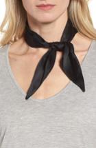 Women's Donni Charm Silk Neckerchief, Size - Black