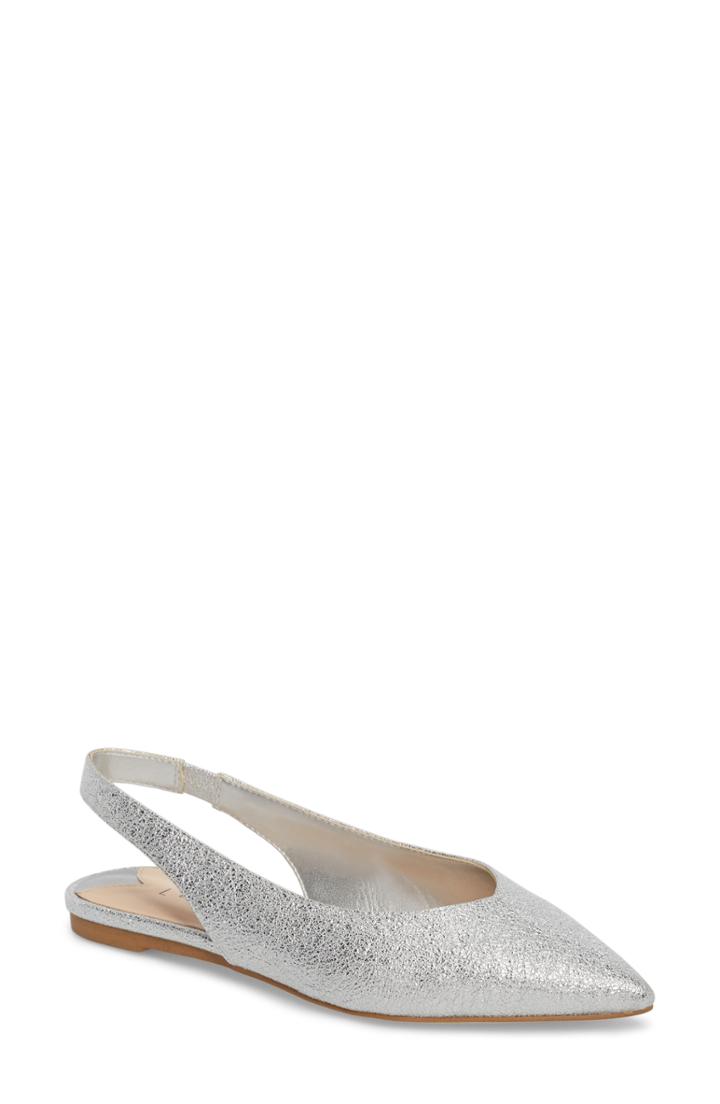 Women's Leith Masonn Slingback Flat .5 M - Metallic