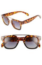 Women's Prive Revaux The Foxx 49mm Aviator Sunglasses - Tort/ Brown Tort