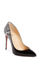 Women's Christian Louboutin Pigalle Follies Pointy Toe Pump Us / 39eu - Black