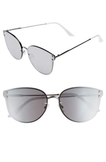 Women's Leith 60mm Cat Eye Sunglasses - Silver