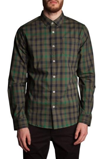 Men's Descendant Of Thieves Plaid Sport Shirt - Green