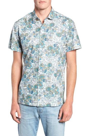 Men's Tori Richard Crowdsource Trim Fit Camp Shirt - White