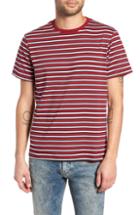 Men's The Rail Striped Stretch T-shirt, Size - Red