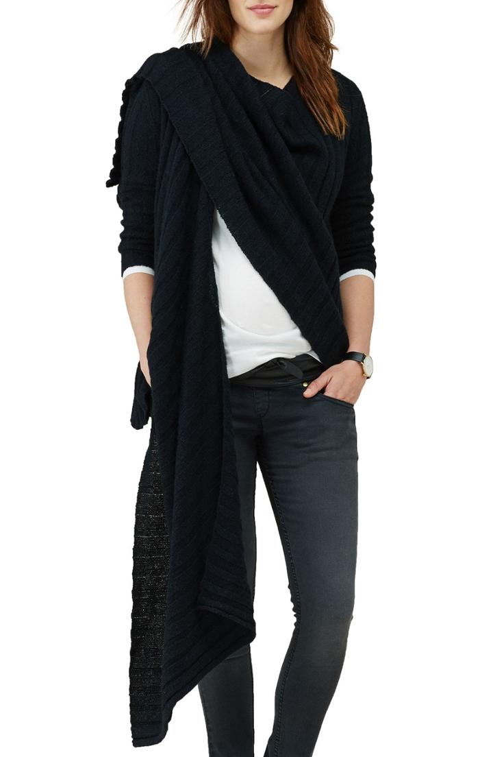 Women's Isabella Oliver Maternity Wrap Cardigan - Black