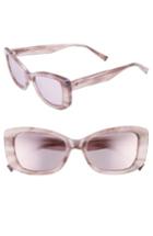 Women's Kendall + Kylie 53mm Cat Eye Sunglasses - Rose Horn