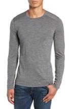 Men's Icebreaker Oasis Long Sleeve Merino Wool Base Layer T-shirt - Grey