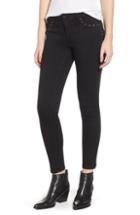 Women's 1822 Denim Grommet Detail Skinny Jeans - Black