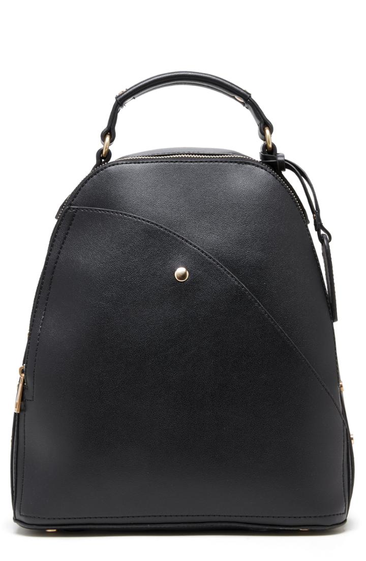 Sole Society Hingi Faux Leather Backpack - Black