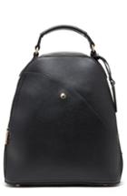 Sole Society Hingi Faux Leather Backpack - Black