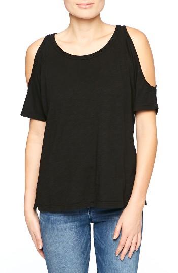 Women's Sanctuary Lou Cold Shoulder Tee - Black