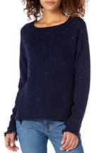 Women's Michael Stars Confetti Fringe Detail Bateau Neck Sweater - Blue